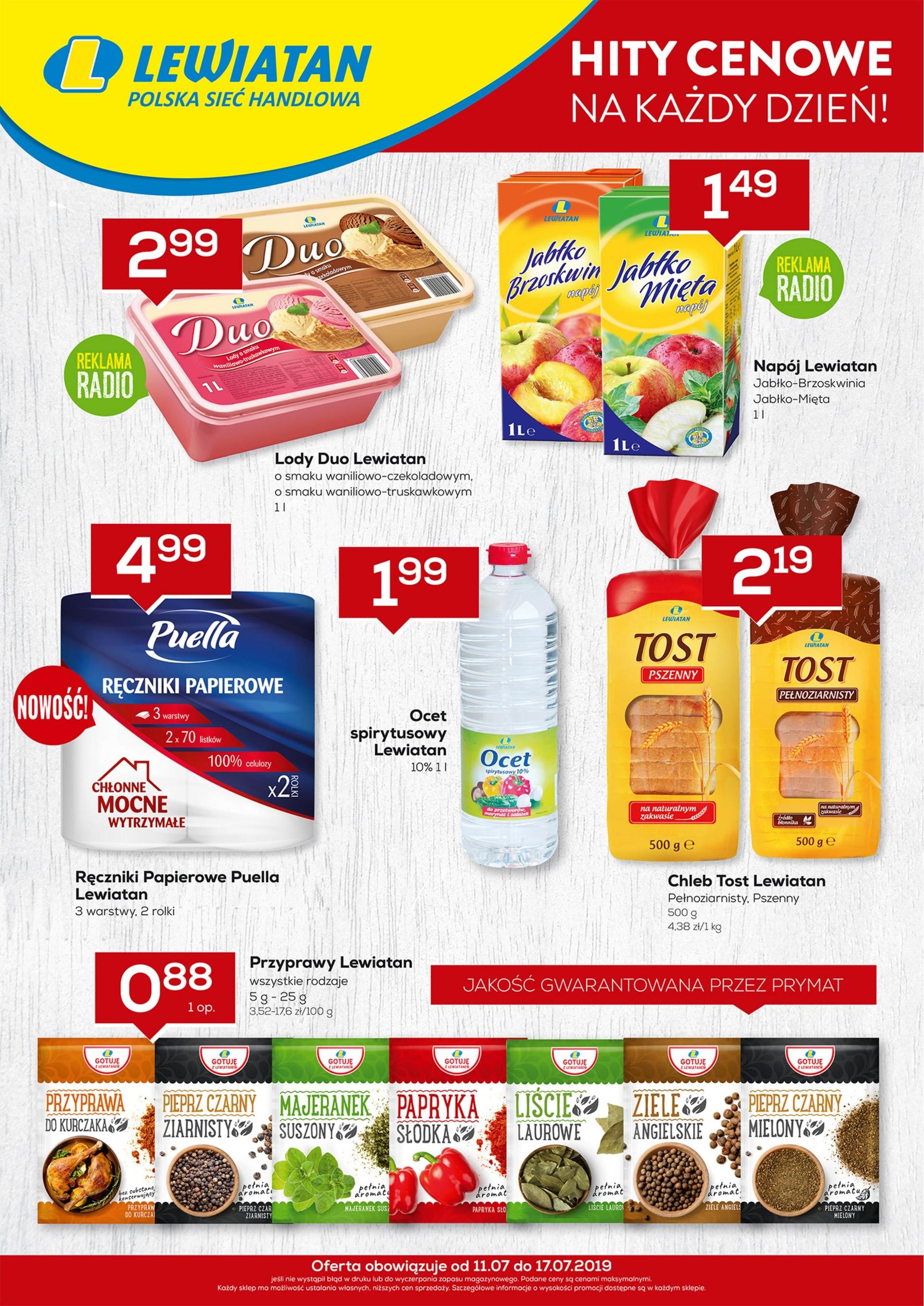 Gazetka promocyjna Lewiatan str. 1