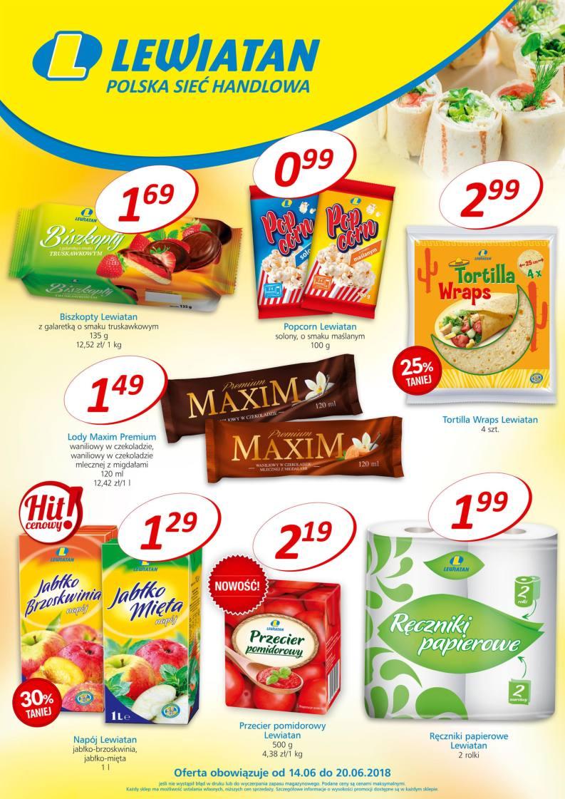 Gazetka promocyjna Lewiatan str. 1